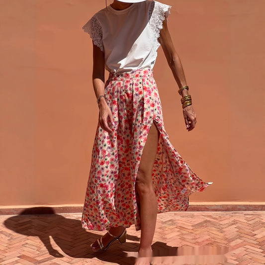 Elegant Floral Elizabeth Ainsley Everyday Maxi Skirt