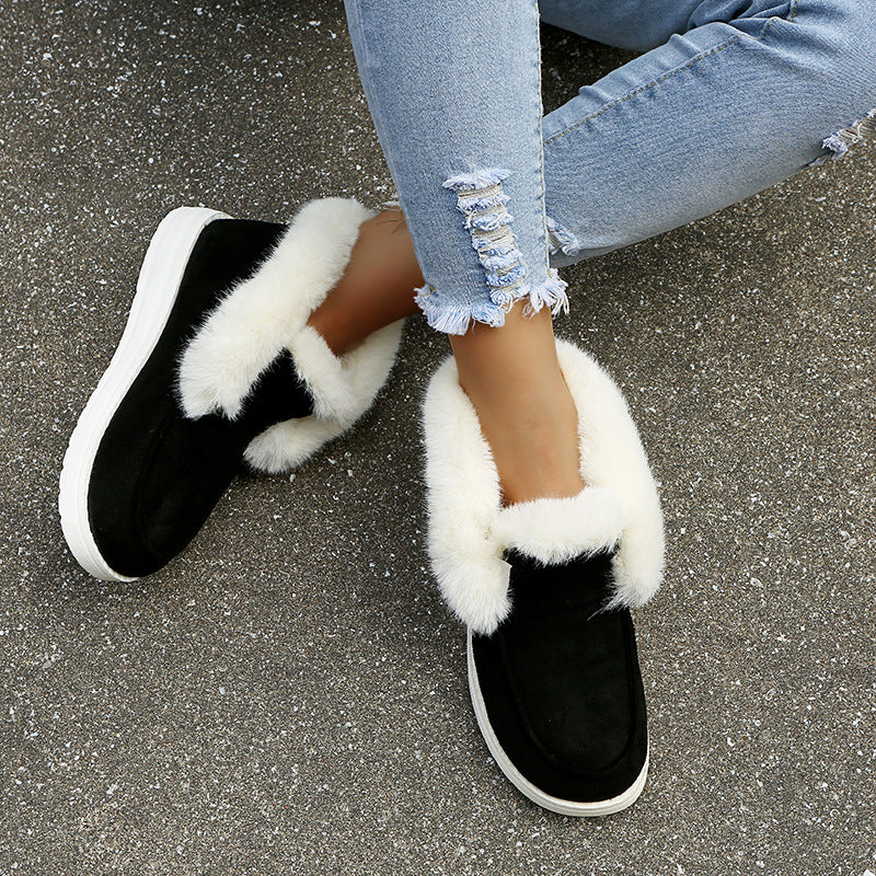 Sally | Cozy Winter Fur-Lined Slip-On Boots – Orthopedic Warm Comfort Shoes