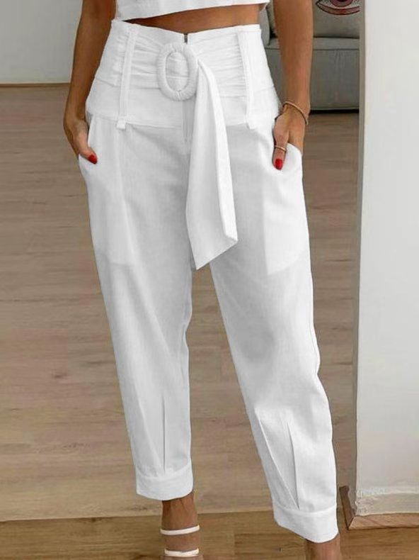 Floral Linen Cropped Pants Elizabeth Ainsley Women’s