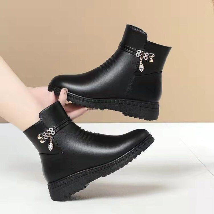 Elizabeth Ainsley Leather Boots - Non Slip Soft Sole Women