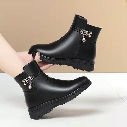 Elizabeth Ainsley Leather Boots - Non Slip Soft Sole Women