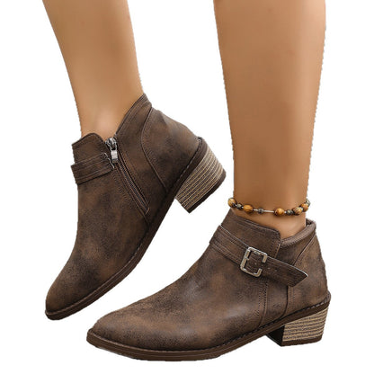 Elizabeth Ainsley Pointed Boots - Supportive Comfort