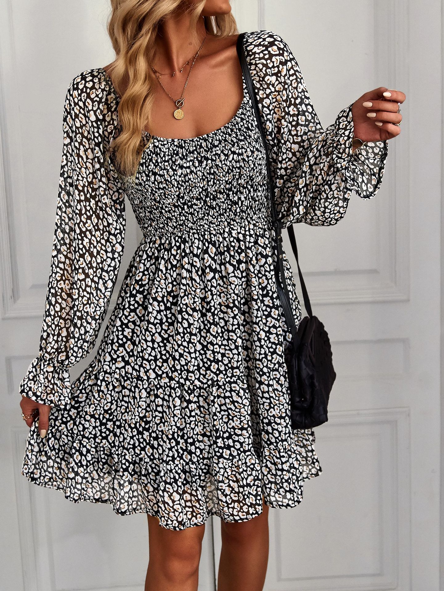 Boho Floral Print Dress Elizabeth Ainsley