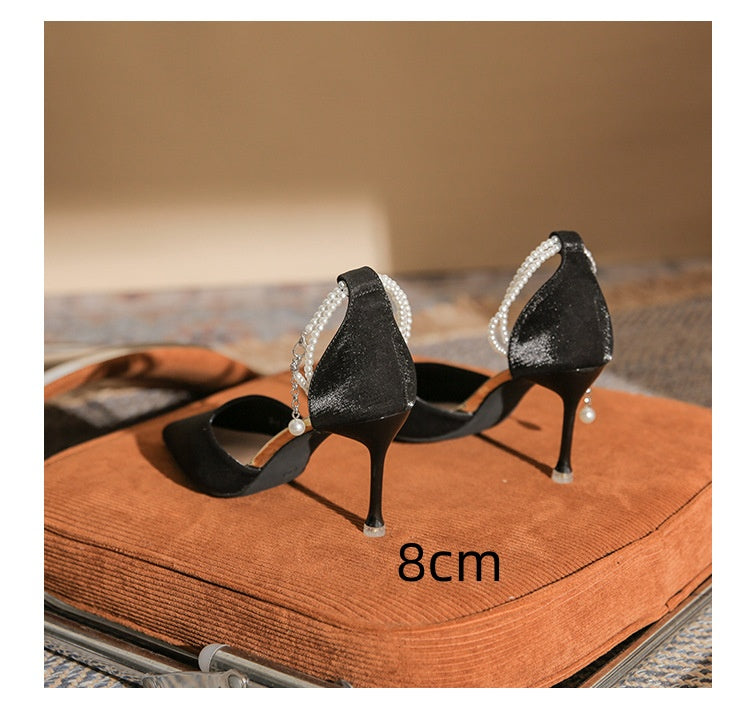 Elegant Elizabeth Ainsley Stiletto Buckle Sandals