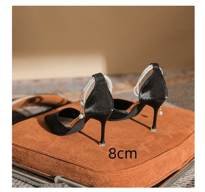 Elegant Elizabeth Ainsley Stiletto Buckle Sandals