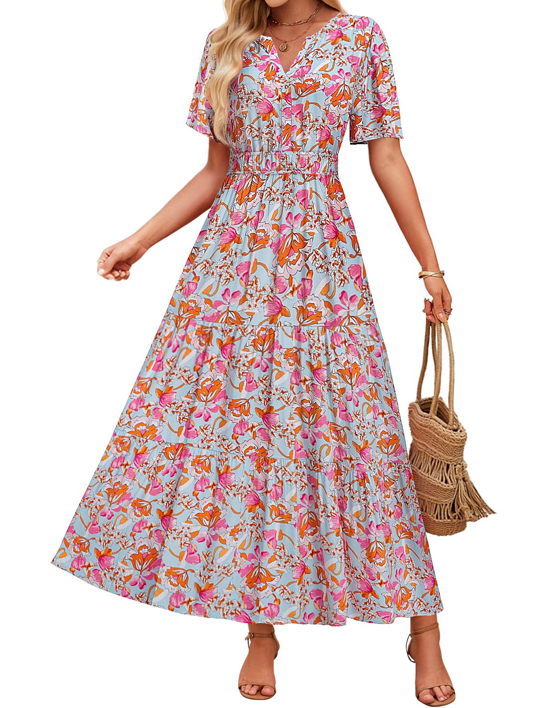 Floral Maxi Dress Elizabeth Ainsley Summer Comfort