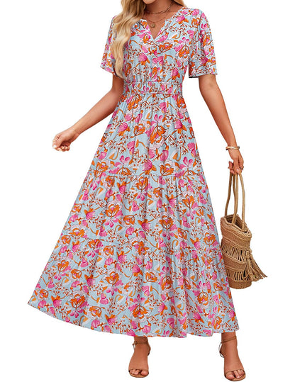 Floral Maxi Dress Elizabeth Ainsley Summer Comfort