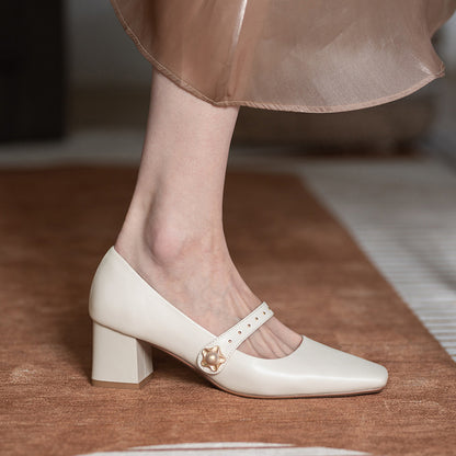 Classic Mary Jane Heels by Elizabeth Ainsley