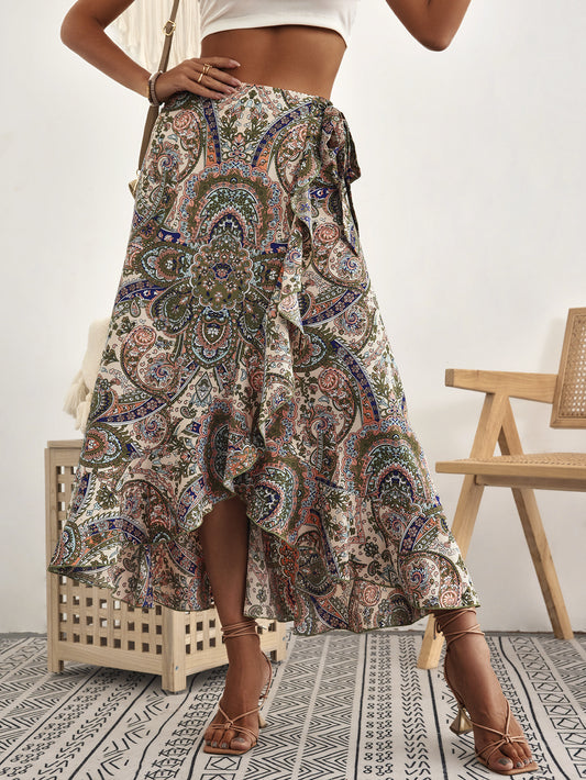 Boho Ruffle Elizabeth Ainsley Pinterest-Inspired Skirt