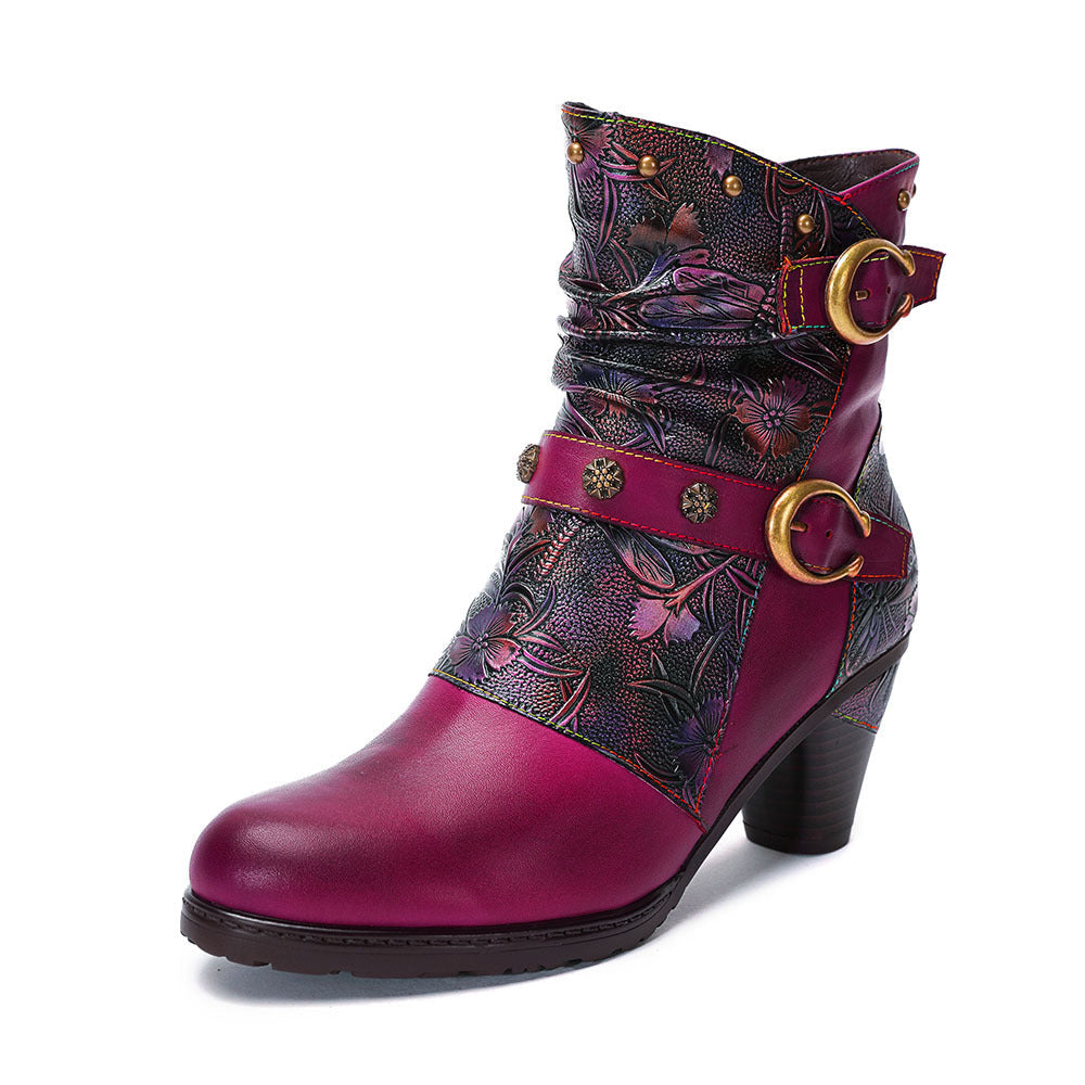 Elizabeth Ainsley Retro Boots - Artisanal Comfort Design