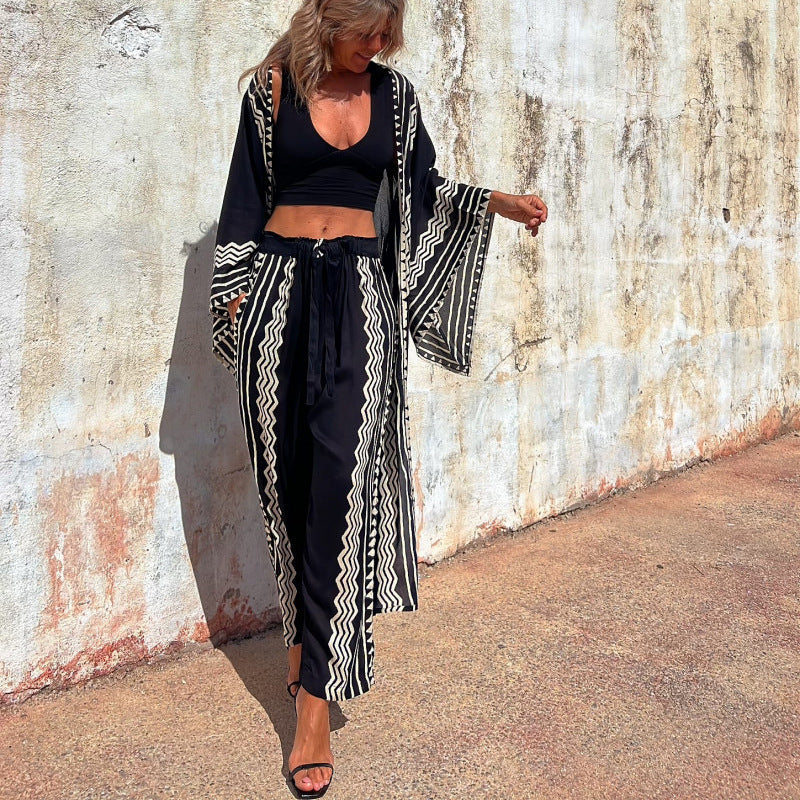 Boho Print Elizabeth Ainsley Harem Pants