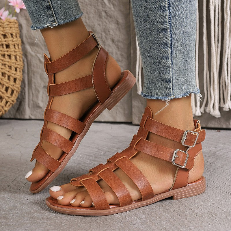 Chic Roman Elizabeth Ainsley Hollow Sandals