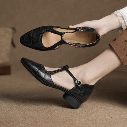 Retro Mary Jane Chunky Heels by Elizabeth Ainsley