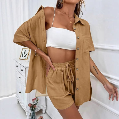 Chic Elizabeth Ainsley Shirt & Shorts Set