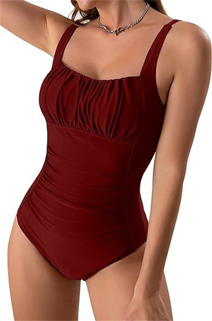 Chic Square Neck One-Piece by Elizabeth Ainsley