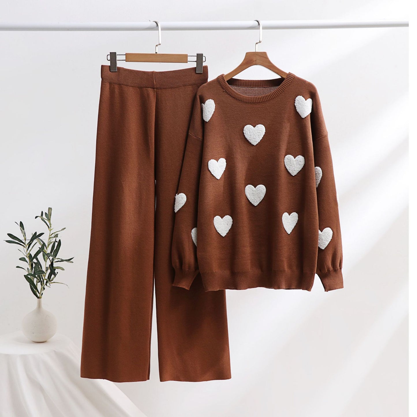 Chic Heart Knit Set by Elizabeth Ainsley
