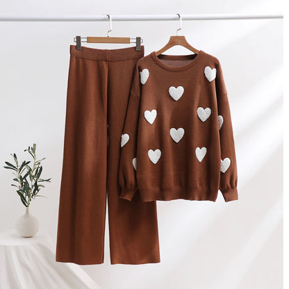 Chic Heart Knit Set by Elizabeth Ainsley