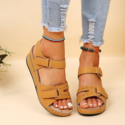 Chic Platform Wedge Sandals by Elizabeth Ainsley