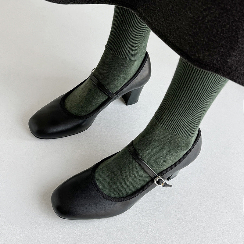 Retro Mary Jane Heels by Elizabeth Ainsley
