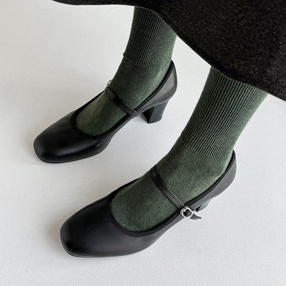 Retro Mary Jane Heels by Elizabeth Ainsley