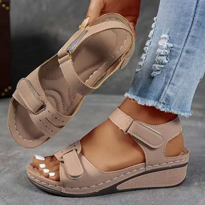 Comfort Wedge Elizabeth Ainsley Perfect-Fit Strap Sandals