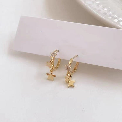 Celestial Star Dangle Earrings