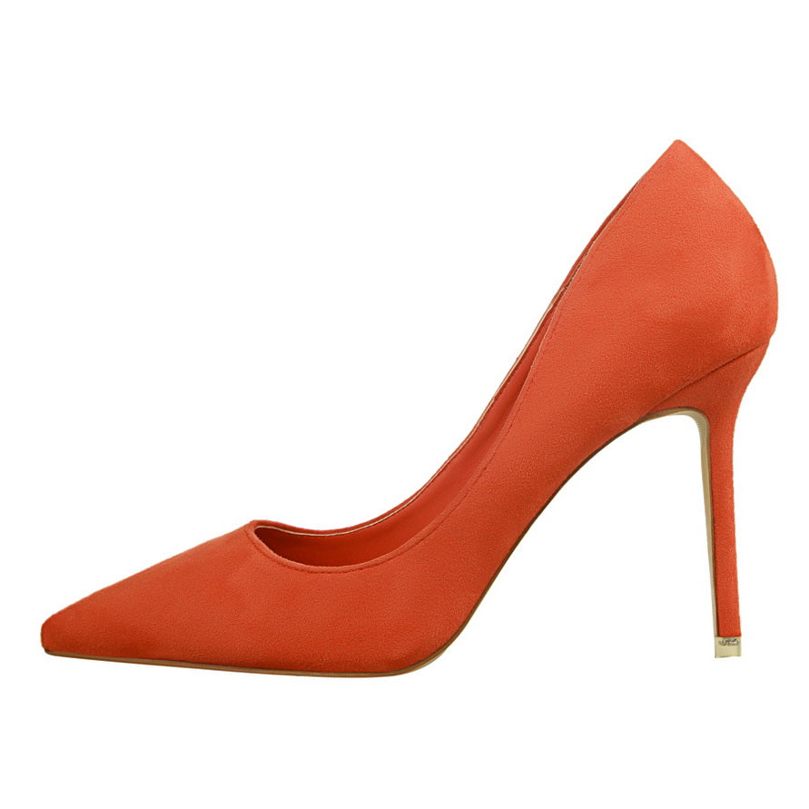 Chic Suede Pointed Heels by Elizabeth Ainsley