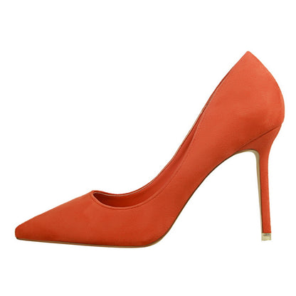 Chic Suede Pointed Heels by Elizabeth Ainsley