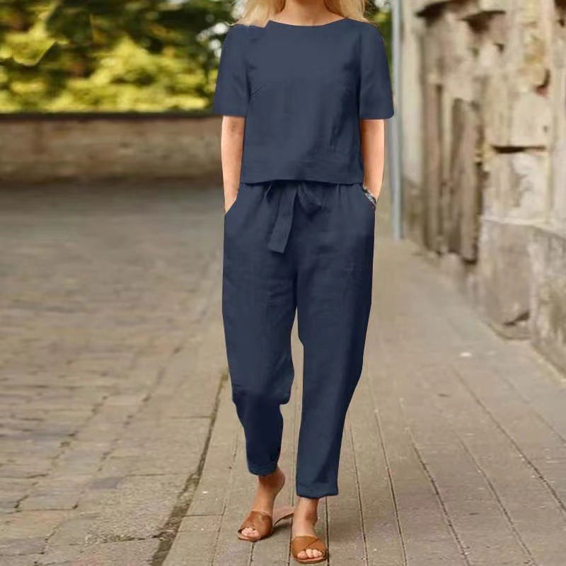 Vintage Linen Set by Elizabeth Ainsley - Summer Capri Outfit