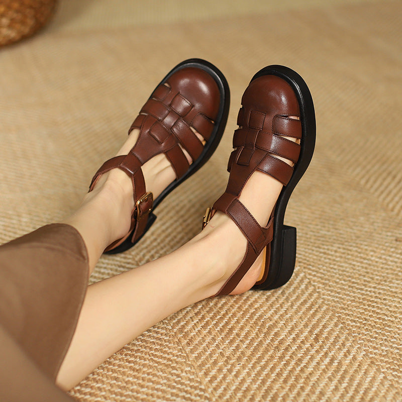 Vintage Comfort Elizabeth Ainsley Roman Sandals