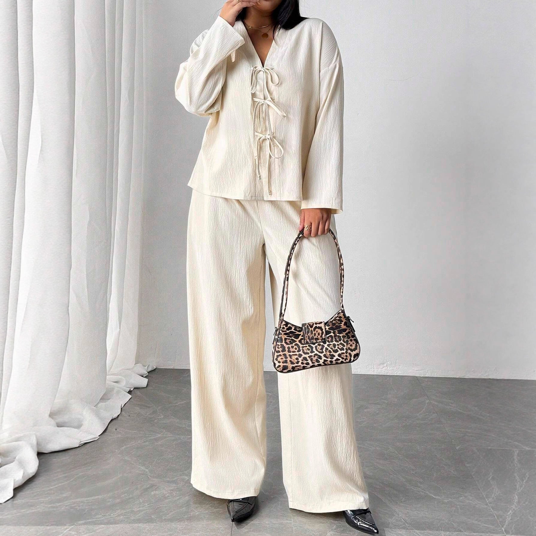 Elegant Apricot Lounge Set Elizabeth Ainsley Womenswear