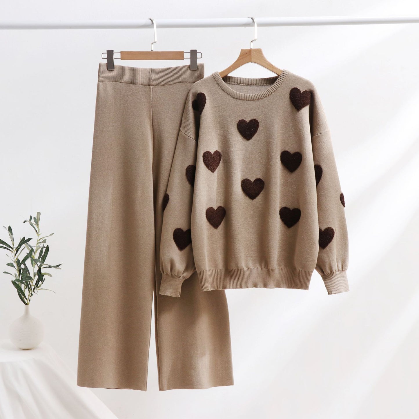 Chic Heart Knit Set by Elizabeth Ainsley