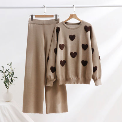 Chic Heart Knit Set by Elizabeth Ainsley