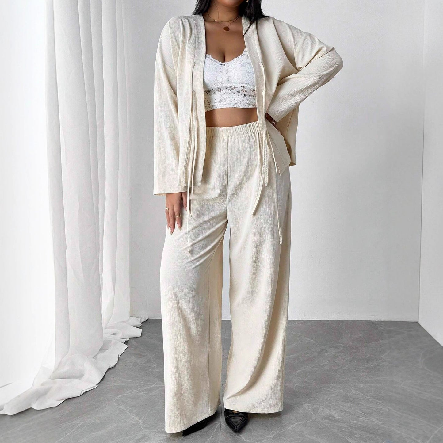 Elegant Apricot Lounge Set Elizabeth Ainsley Womenswear