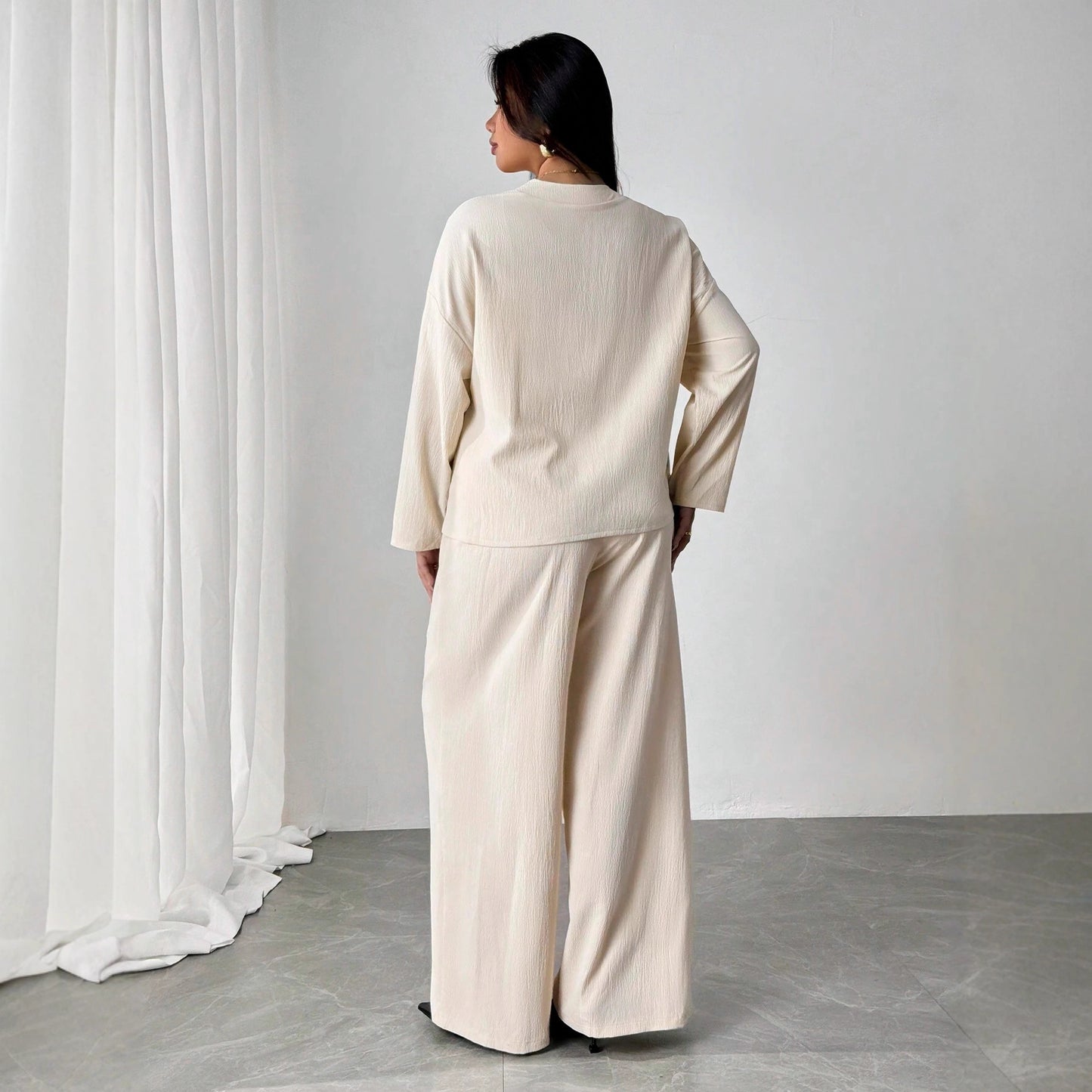 Elegant Apricot Lounge Set Elizabeth Ainsley Womenswear