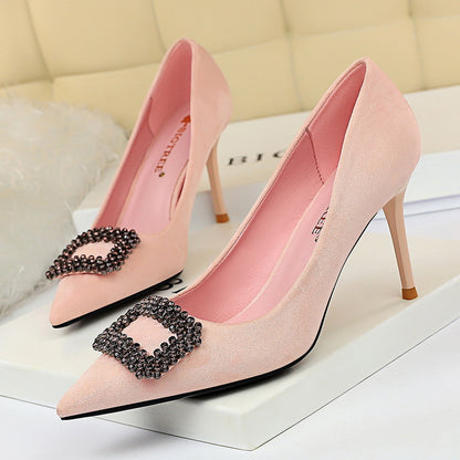 Elegant Rhinestone Stiletto Heels by Elizabeth Ainsley