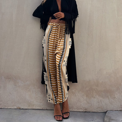 Boho Print Elizabeth Ainsley Harem Pants