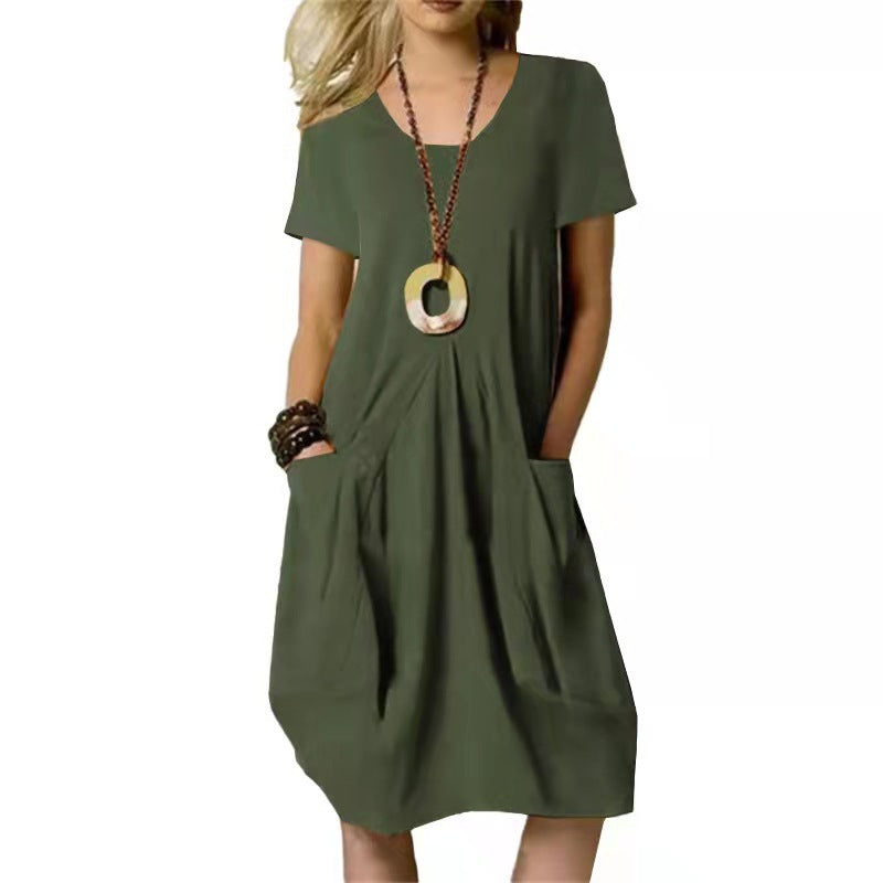 Effortless Cotton Linen Dress Elizabeth Ainsley