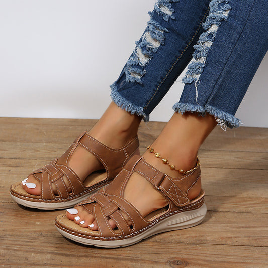 Vintage Comfort Wedge Sandals by Elizabeth Ainsley