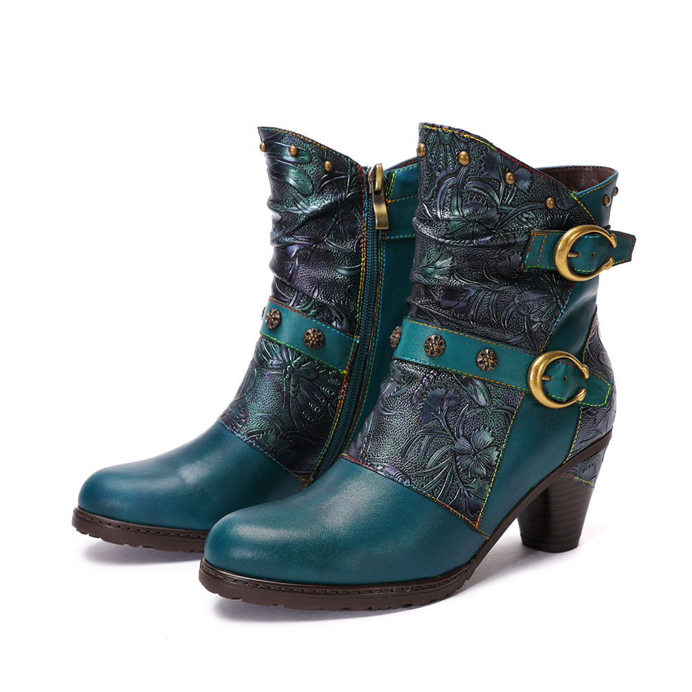 Elizabeth Ainsley Retro Boots - Artisanal Comfort Design