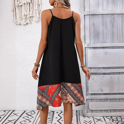 Chic Printed Sling Dress by Elizabeth Ainsley