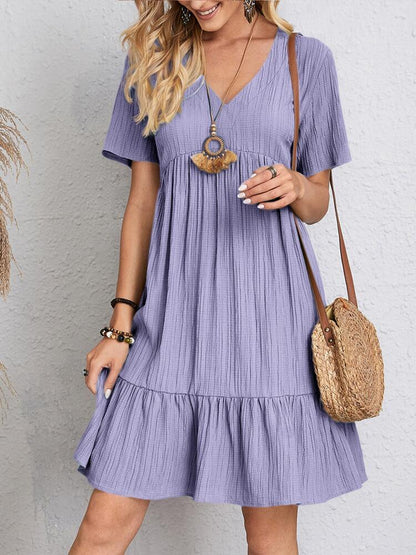 Chic Summer V-Neck Dress by Elizabeth Ainsley