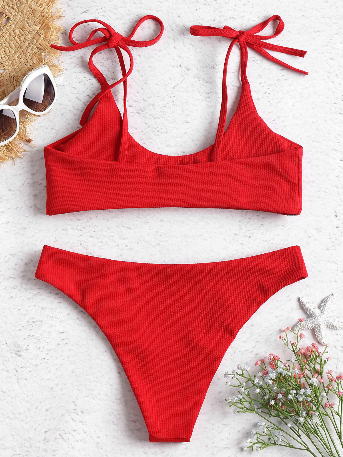 Bold Strapless Low Waist Bikini by Elizabeth Ainsley