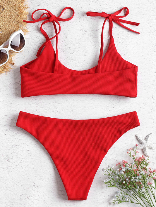 Bold Strapless Low Waist Bikini by Elizabeth Ainsley