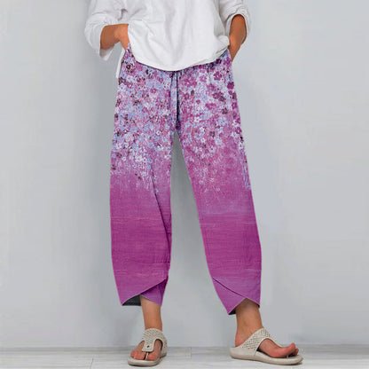 Pinterest-Inspired Floral Casual Pants by Elizabeth Ainsley