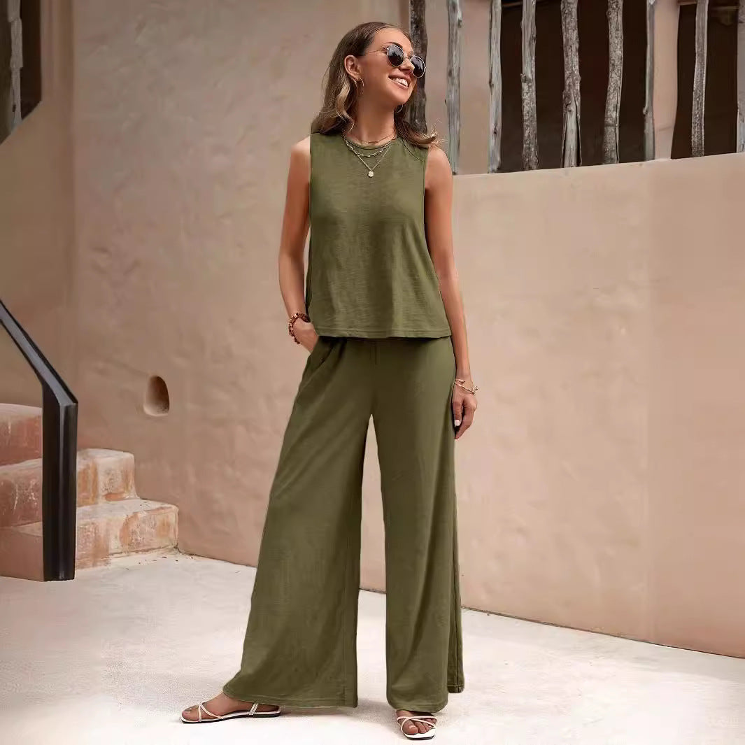 Elegant Loose Cotton Set by Elizabeth Ainsley