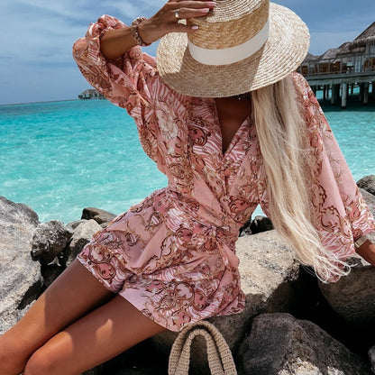 Boho Chic Elizabeth Ainsley Tropical Jumpsuit Set
