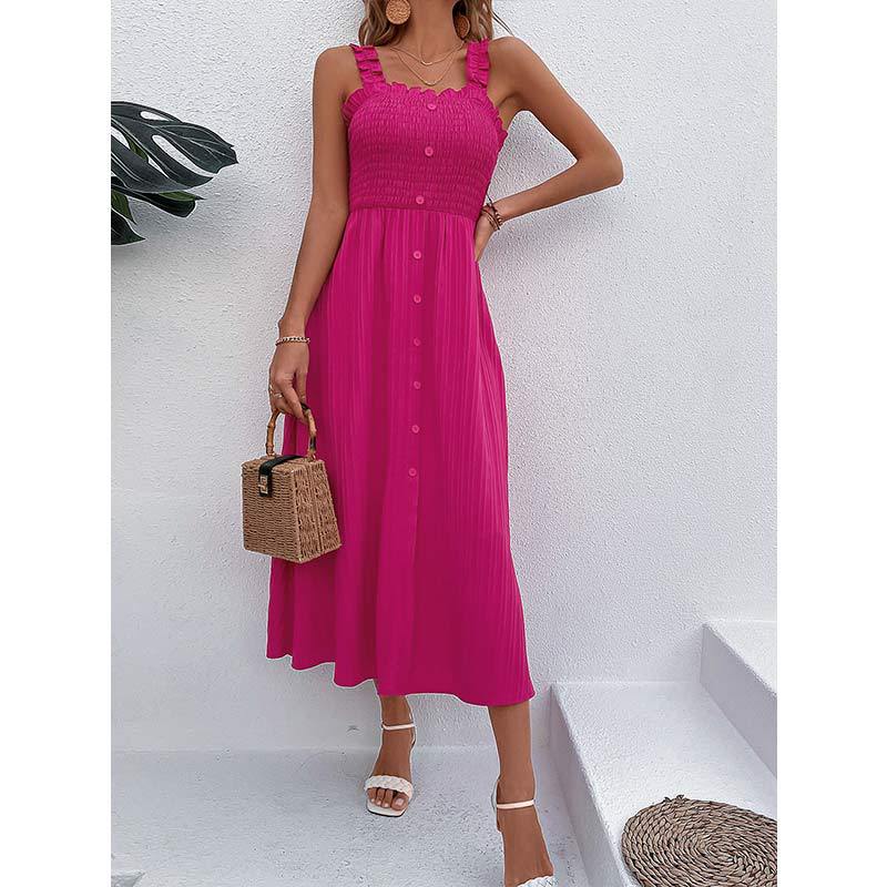 Chic Rose High Waist Dress by Elizabeth Ainsley