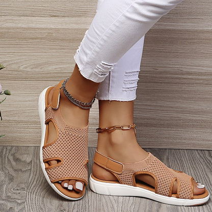 Breathable Comfort Elizabeth Ainsley Flat Sandals
