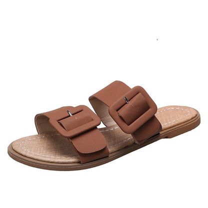 Chic Elizabeth Ainsley Buckle Strap Summer Sandals